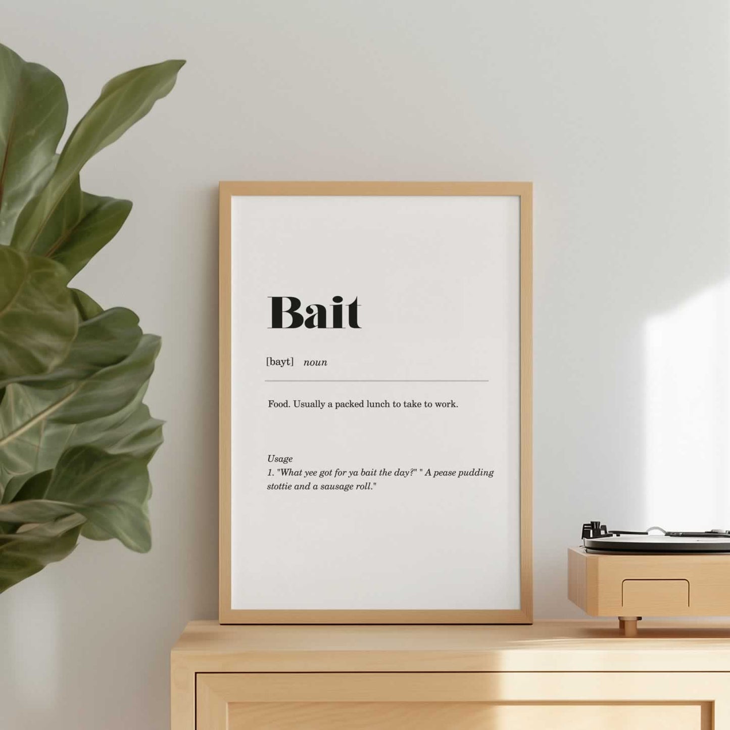 Bait Geordie Definition Wall Art