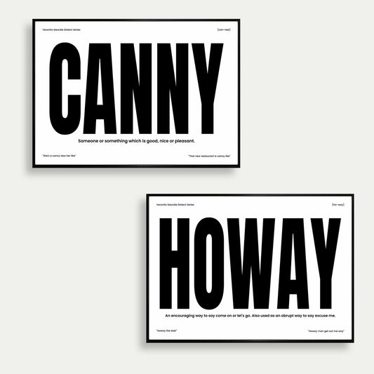 Canny & Howay Set Of 2 Geordie Prints