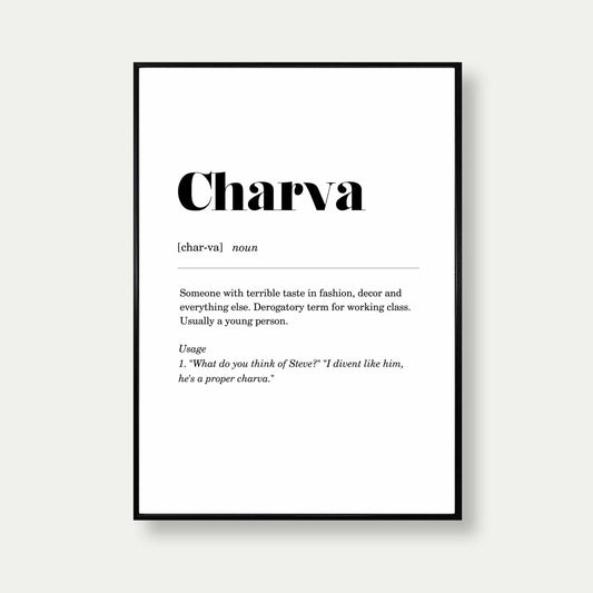 Charva Geordie Definition Print