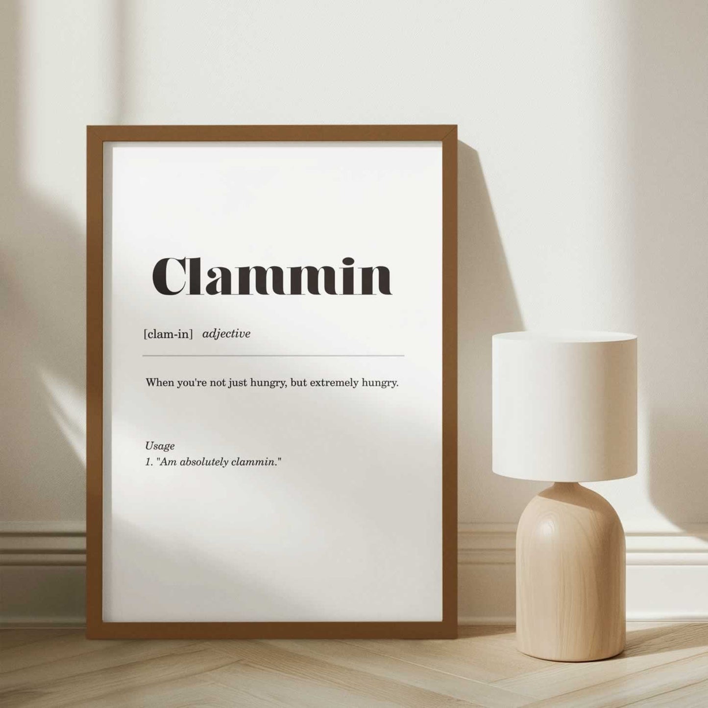 Clammin Geordie Definition Wall Art
