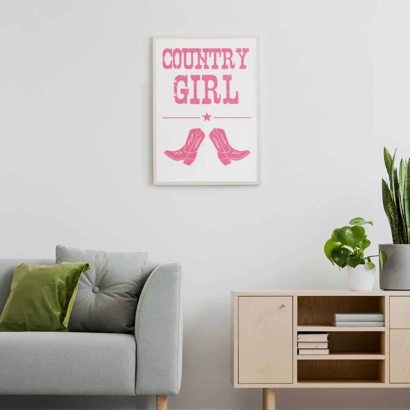 Country Girl Print For The Living Room