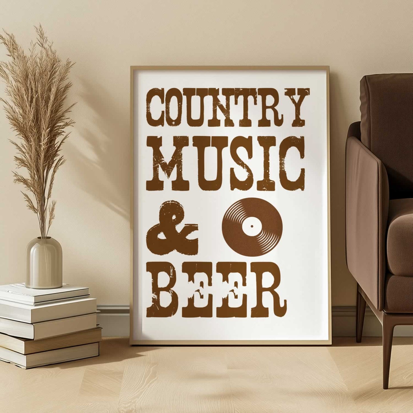 Country Music And Beer Wall Art