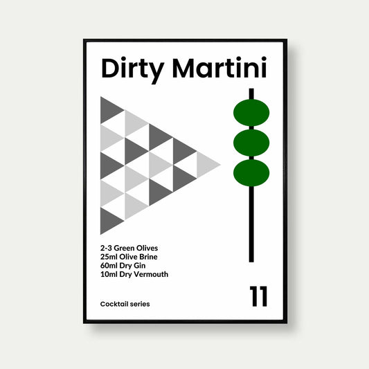 Dirty Martini Cocktail Print
