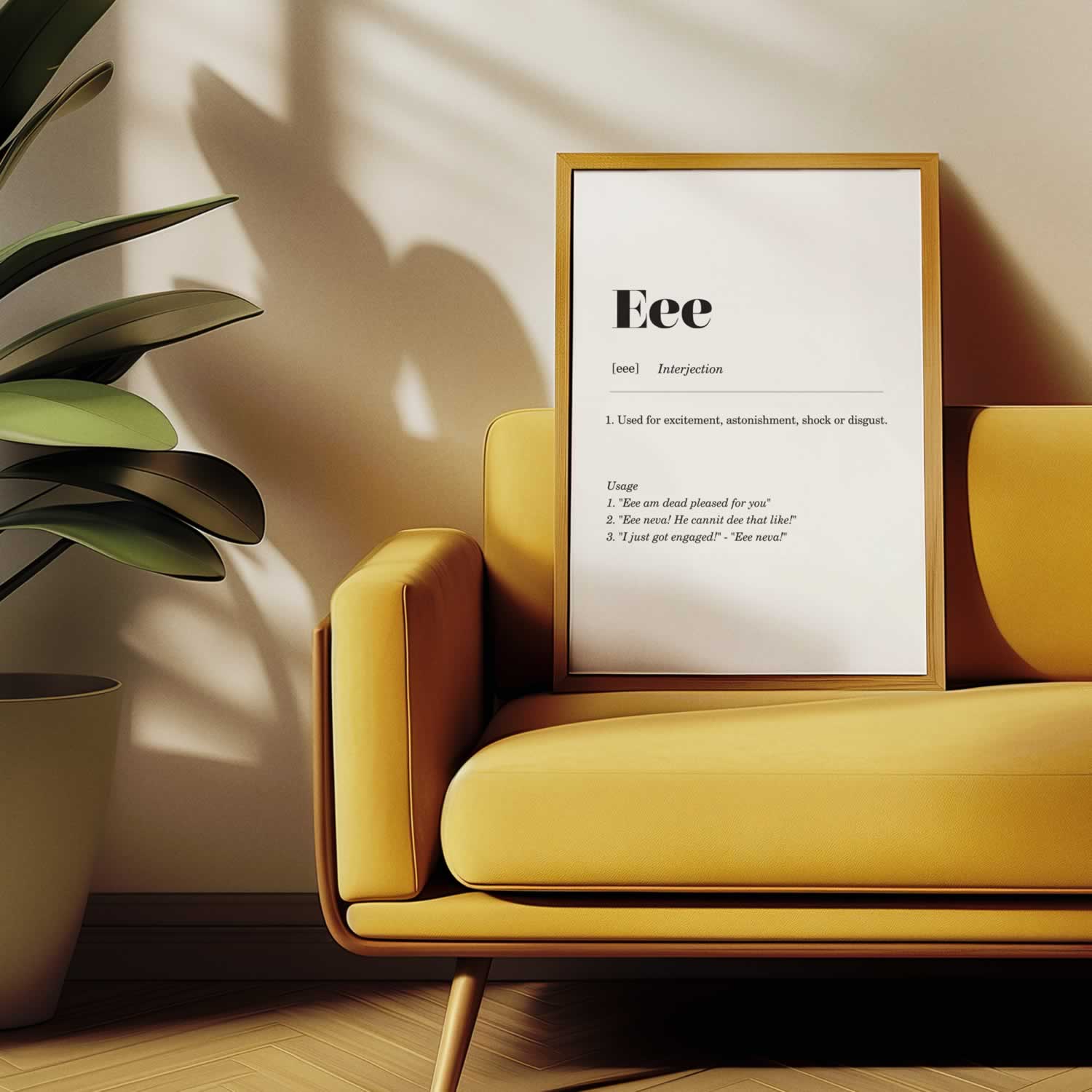 Eee Geordie Definition Poster Print