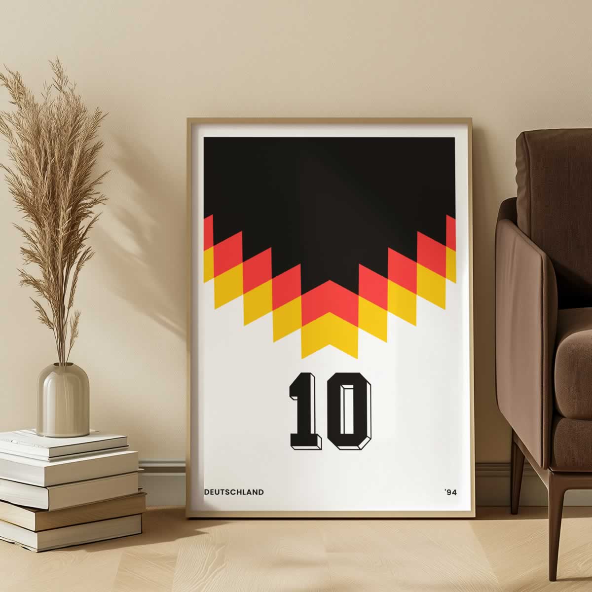 Germany 94 Football Poster Print