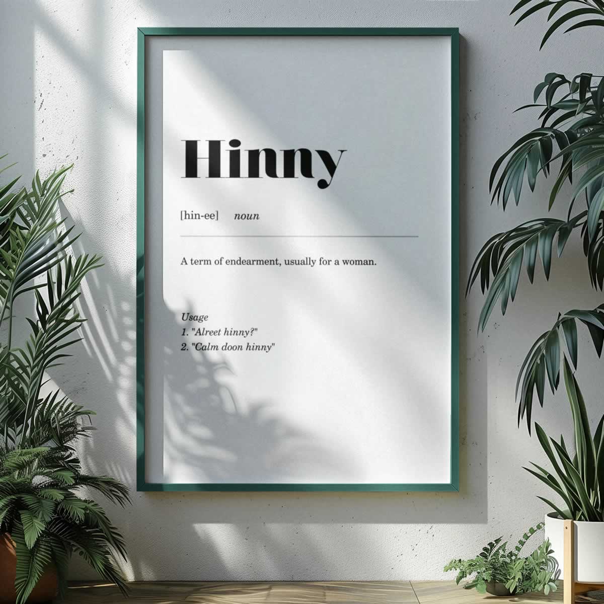 Hinny Geordie Definition Art Print