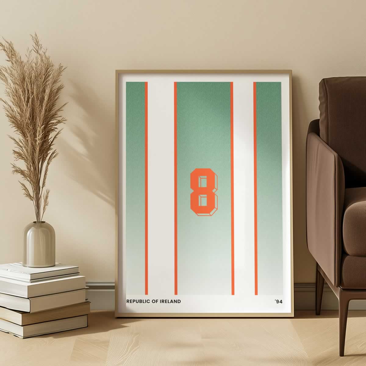 Ireland 94 Retro Football Wall Art Print