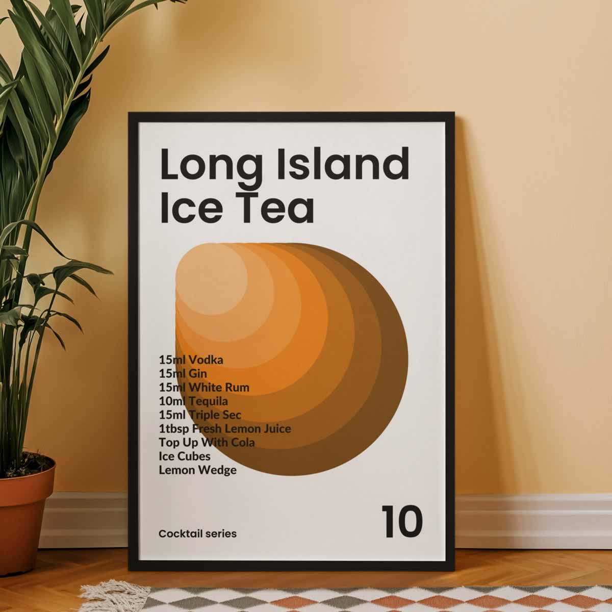 Long Island Ice Tea Print For Kitchen
