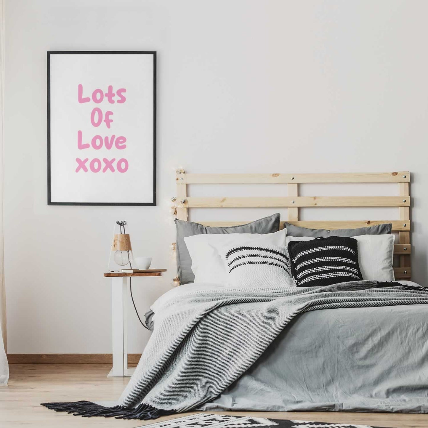 Lots Of Love Print For The Bedroom