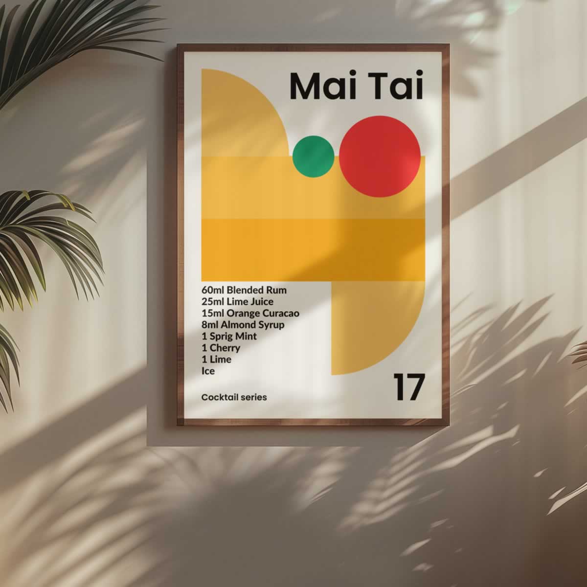 Mai Tai Cocktail Wall Art