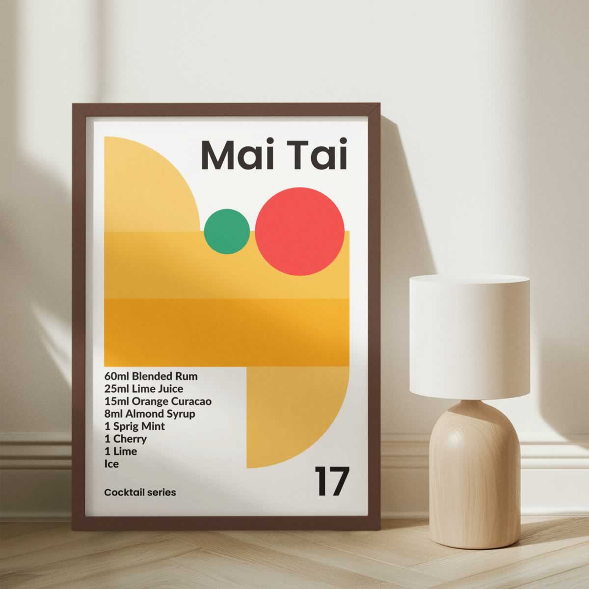 Mai Tai Cocktail Poster Print