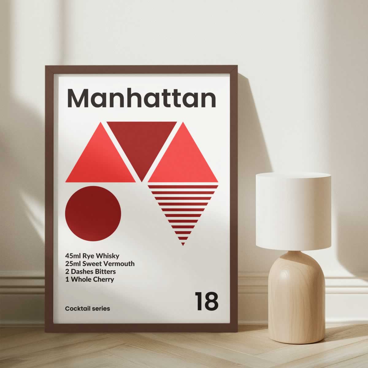 Manhattan Cocktail Poster Print