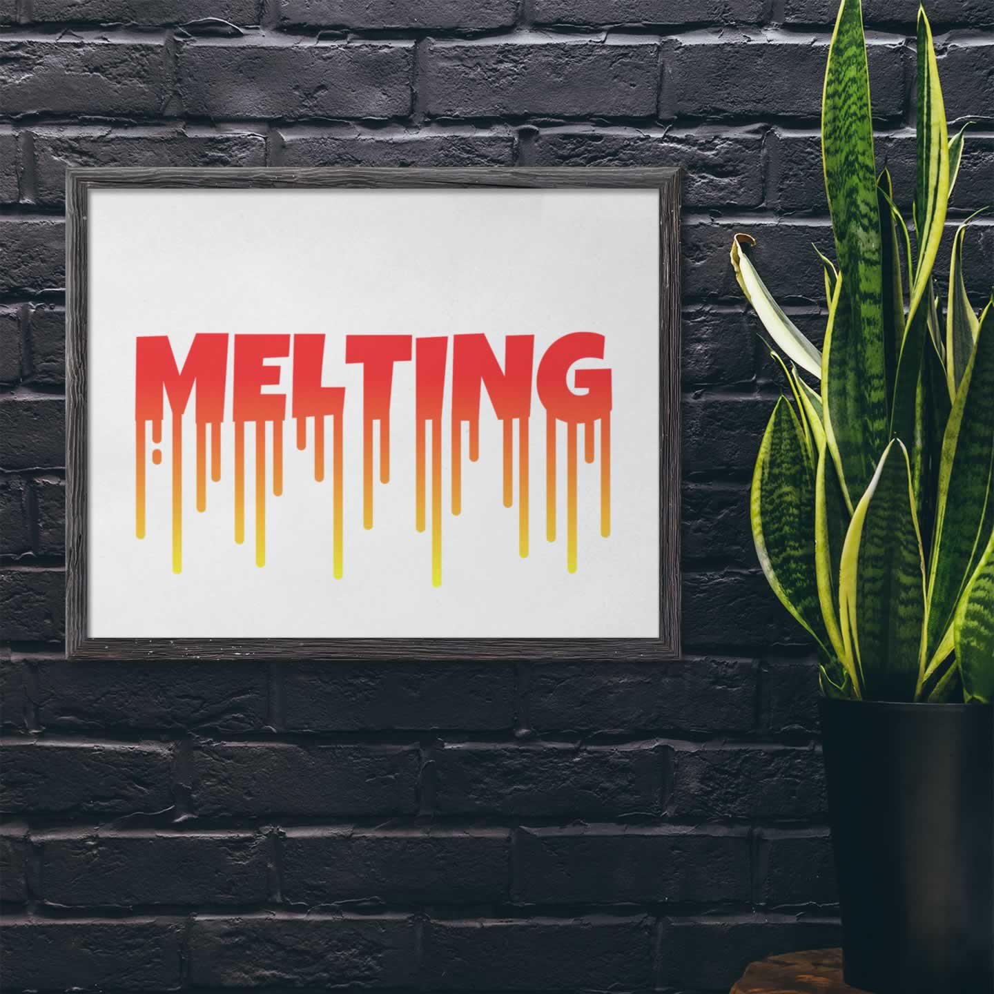 Melting Hot Weather Fun Poster Print