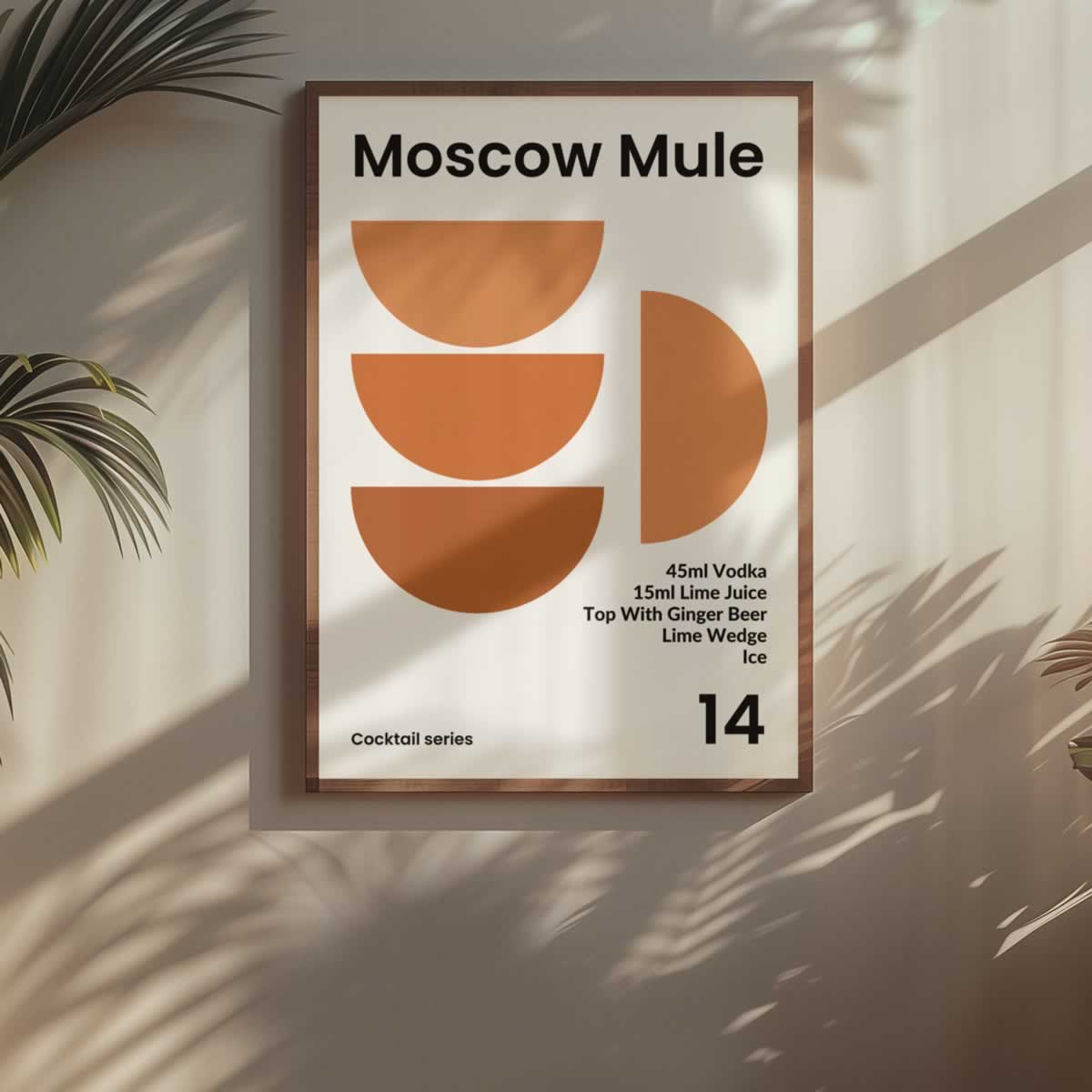 Moscow Mule Cocktail Wall Art