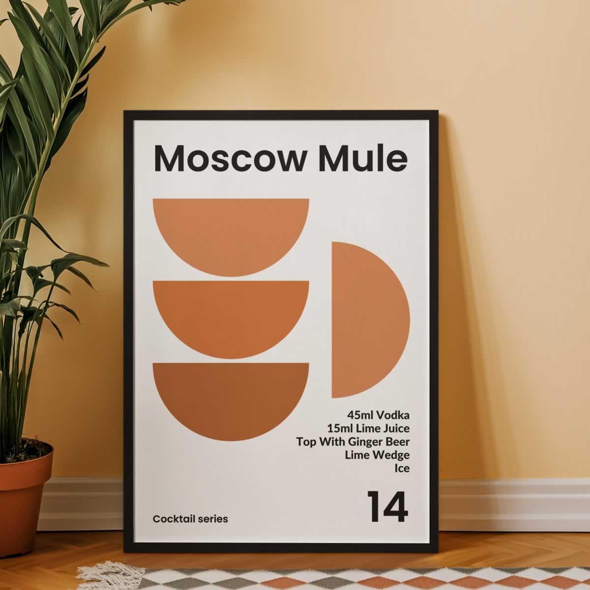 Moscow Mule Cocktail Print For Kitchen