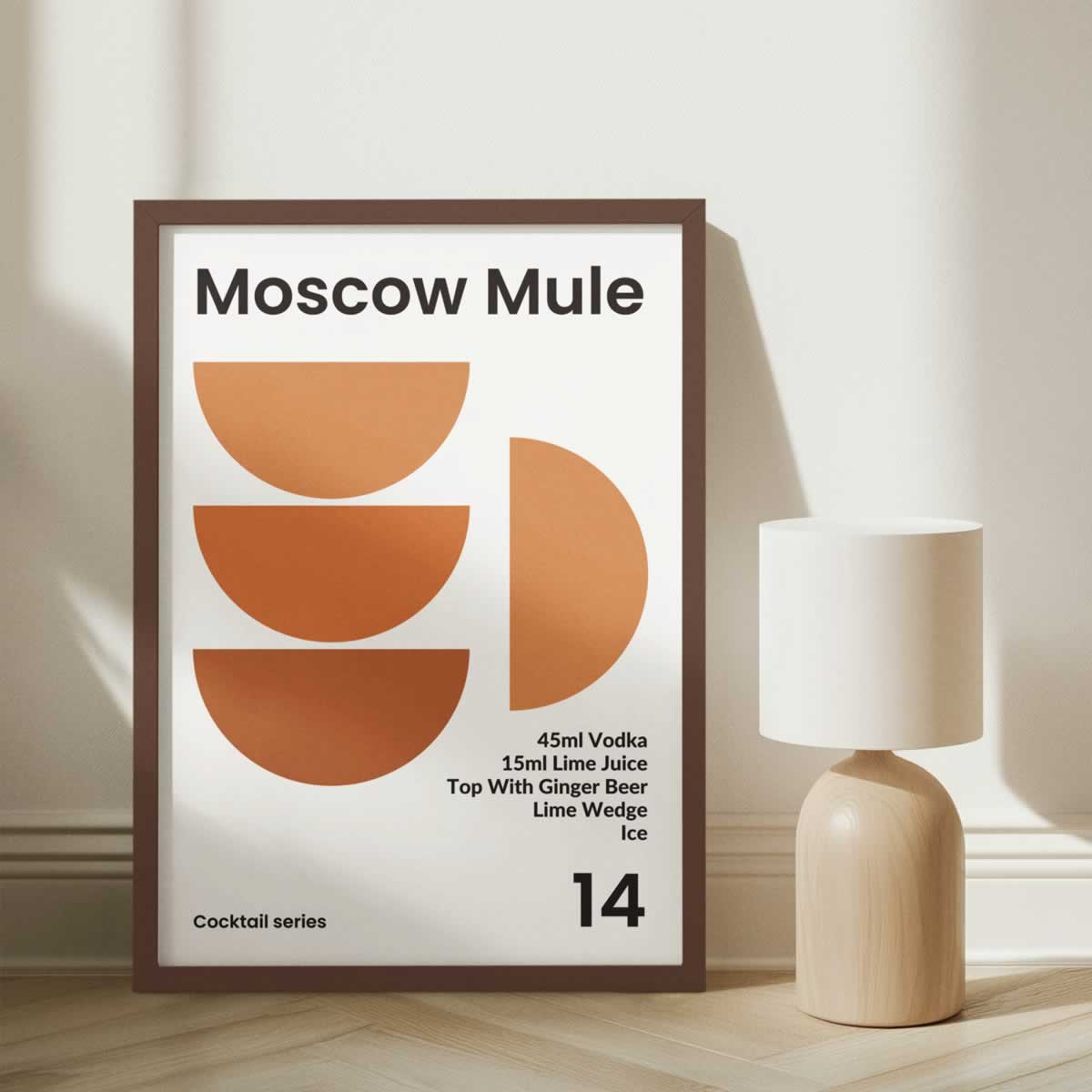 Moscow Mule Cocktail Poster Print