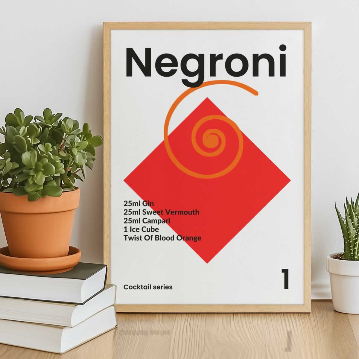 Negroni Cocktail Drink Poster