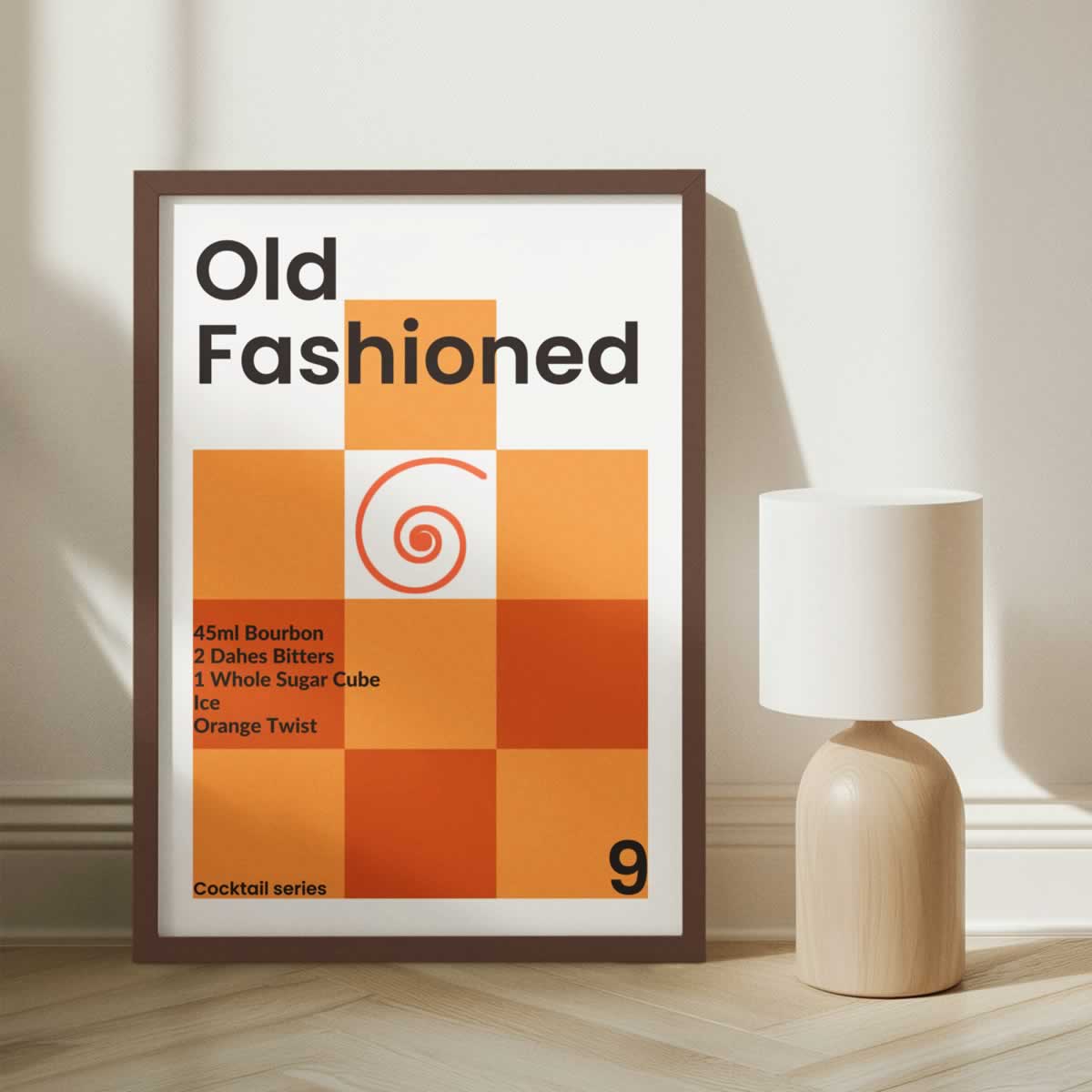 Old Fashioned Cocktail Poster