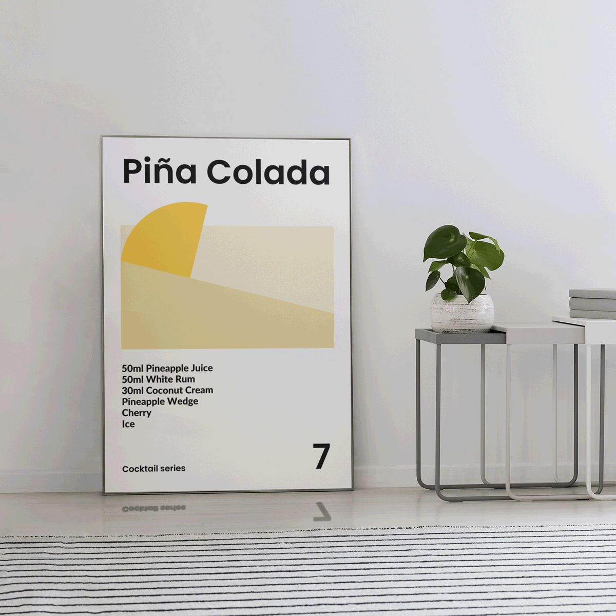 Pina Colada Cocktail Poster Print