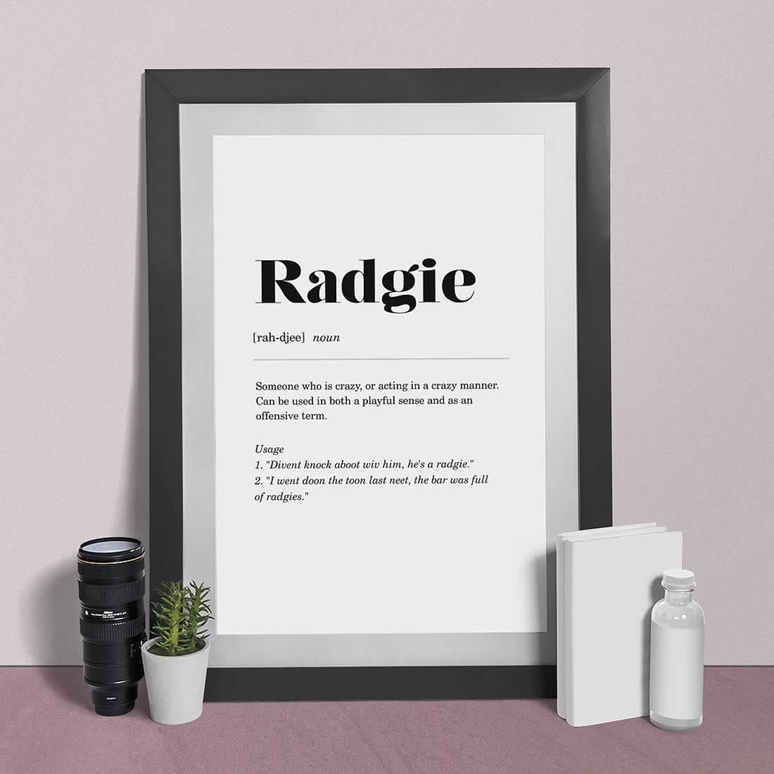 Radgie Geordie Poster