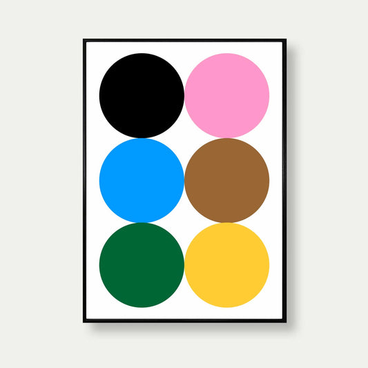 Snooker Balls Colours Minimalist Poster Print