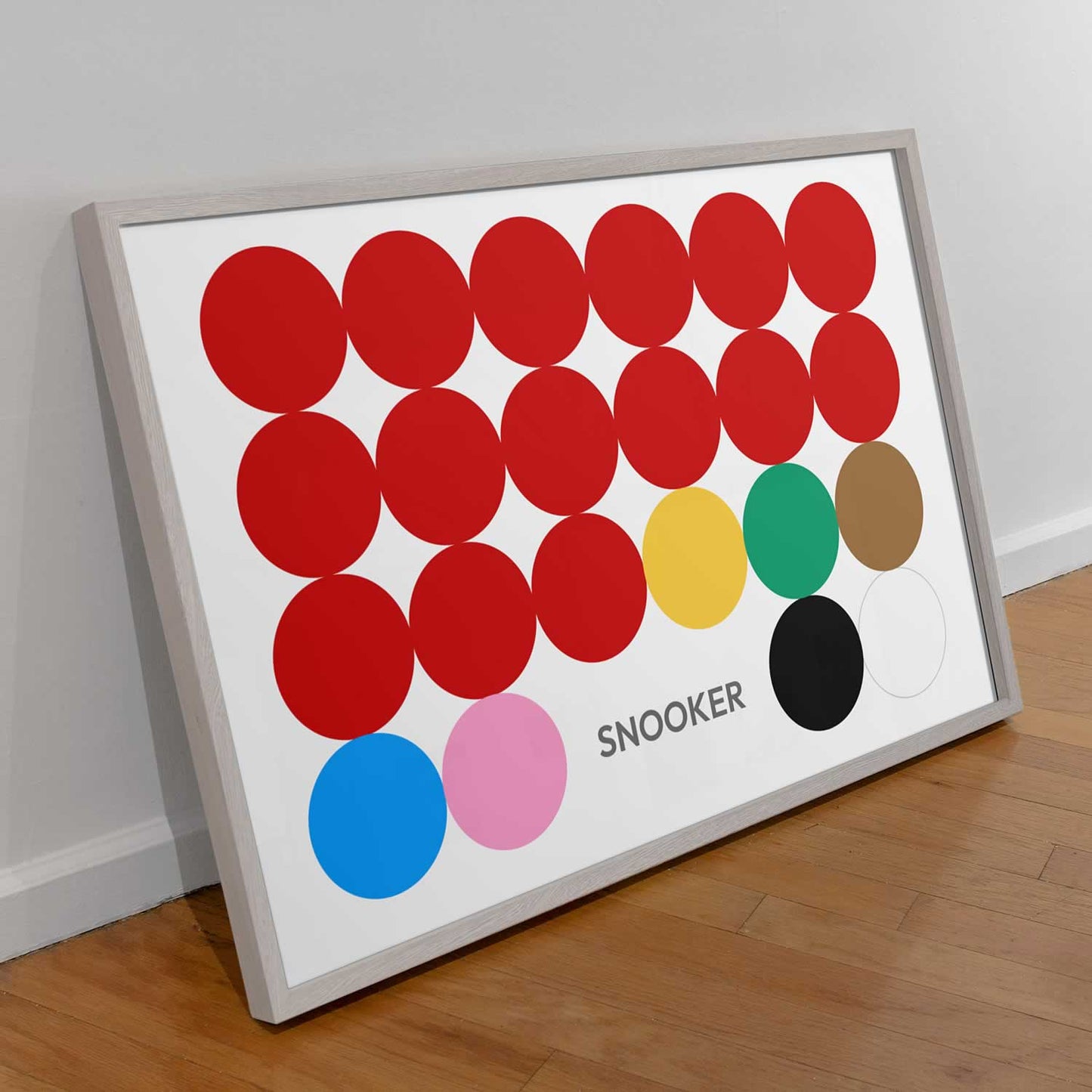 Snooker Balls Minimalist Poster For Man Cave