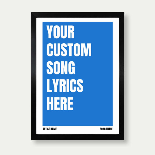 Personalised Song Lyrics Pring