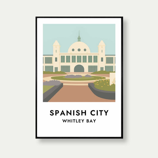 Spanish City Whitley Bay Travel Print