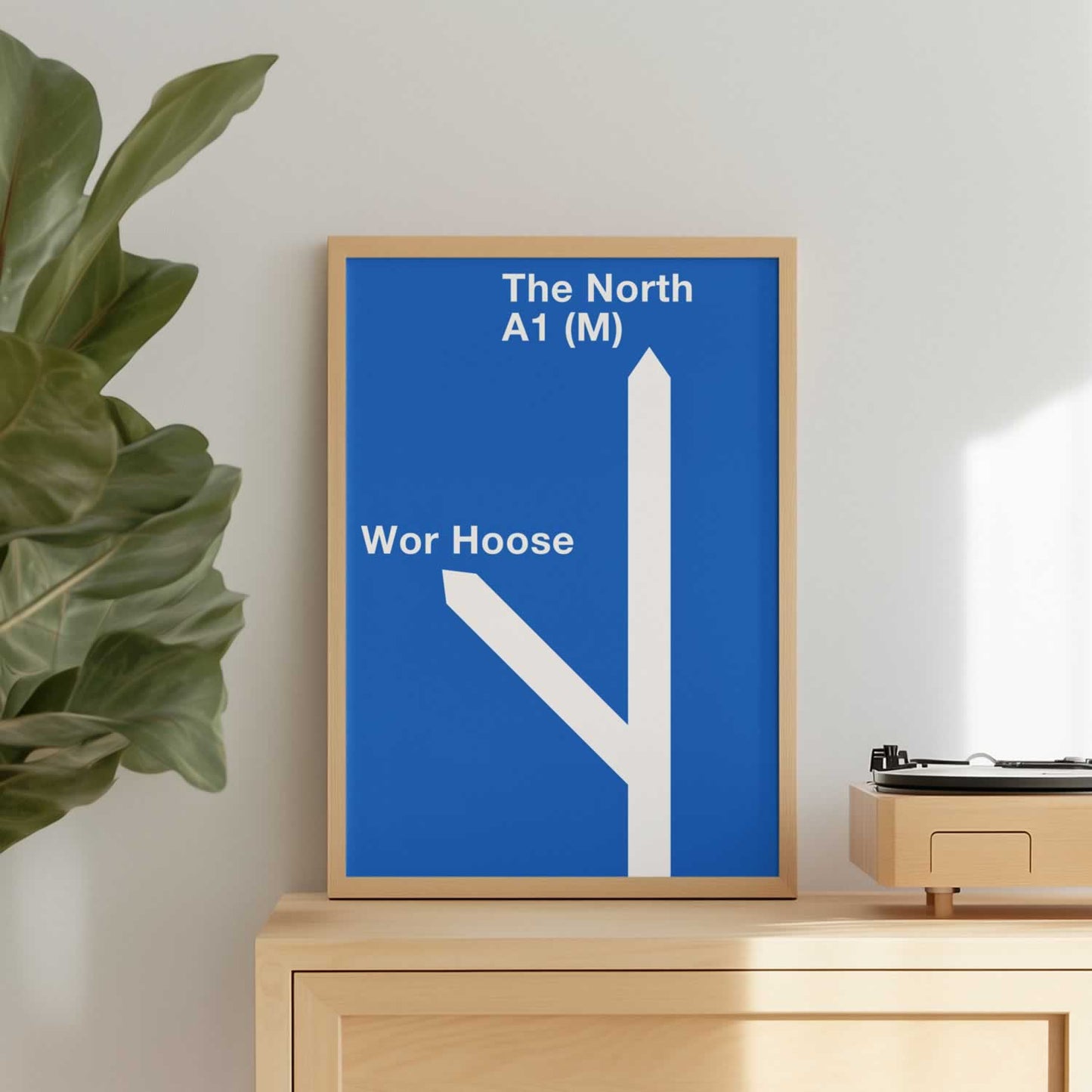 The North Motorway Sign Wall Art