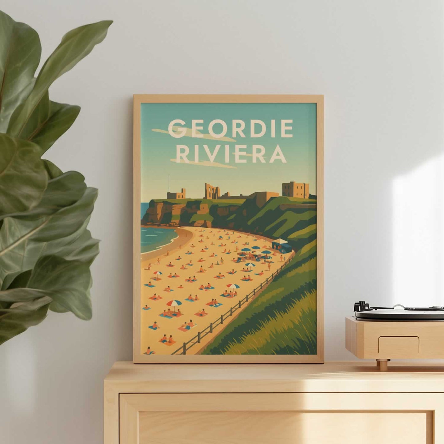Geordie Riviera Tynemouth Travel Wall Art