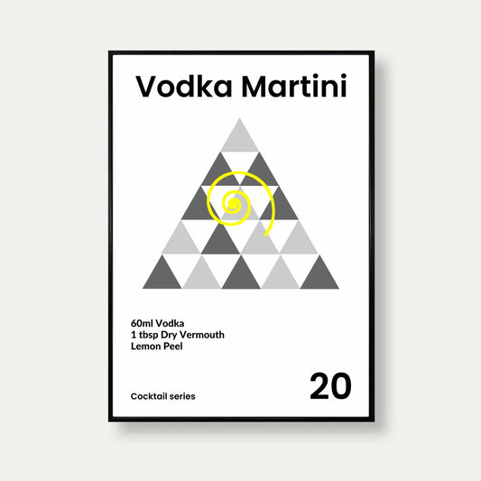 Vodka Martini Cocktail Print