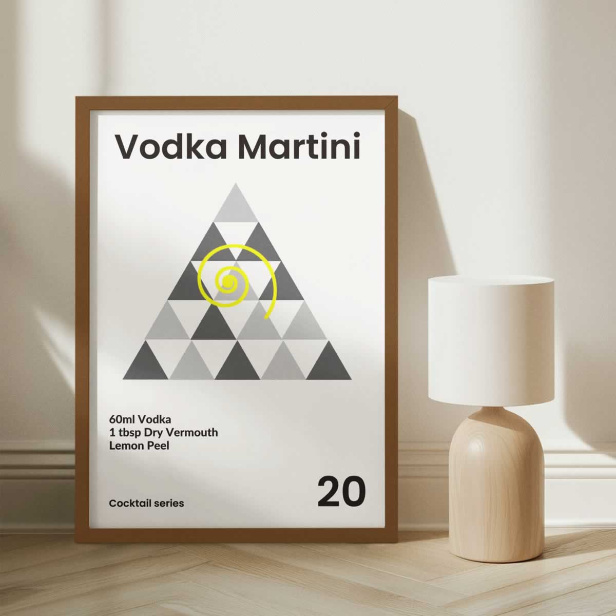 Vodka Martini Cocktail Poster