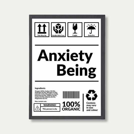 Anxiety Being Print