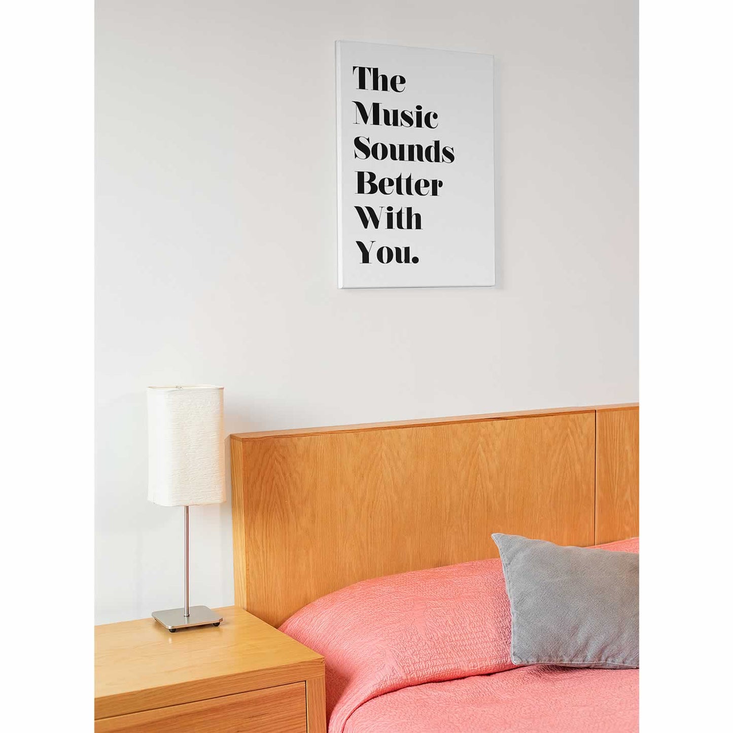 The Music Sounds Better With You Fancy Wall Art