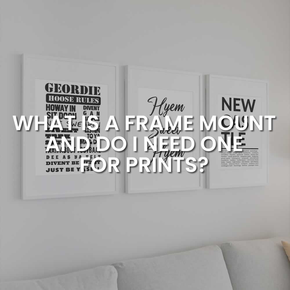 What Is A Frame Mount And Do I Need One For Prints? – Veranito