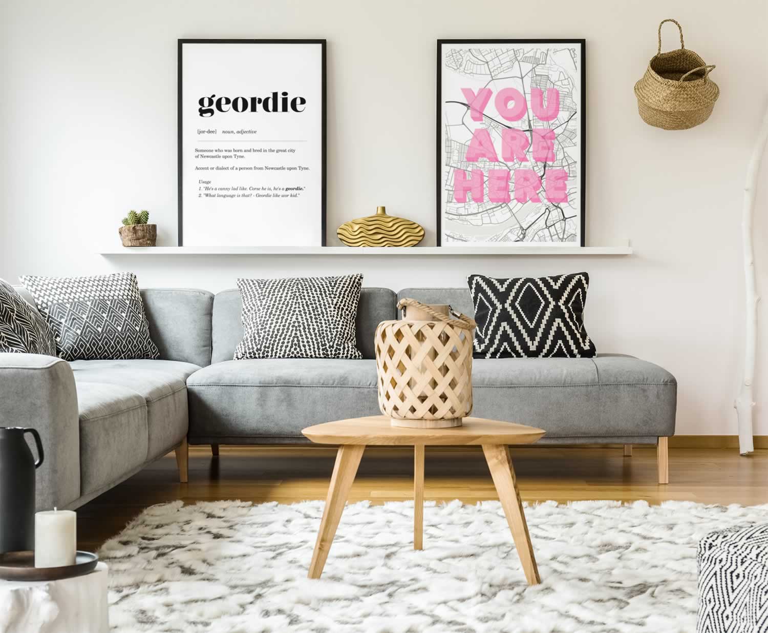 Geordie Prints, Posters & Wall Art