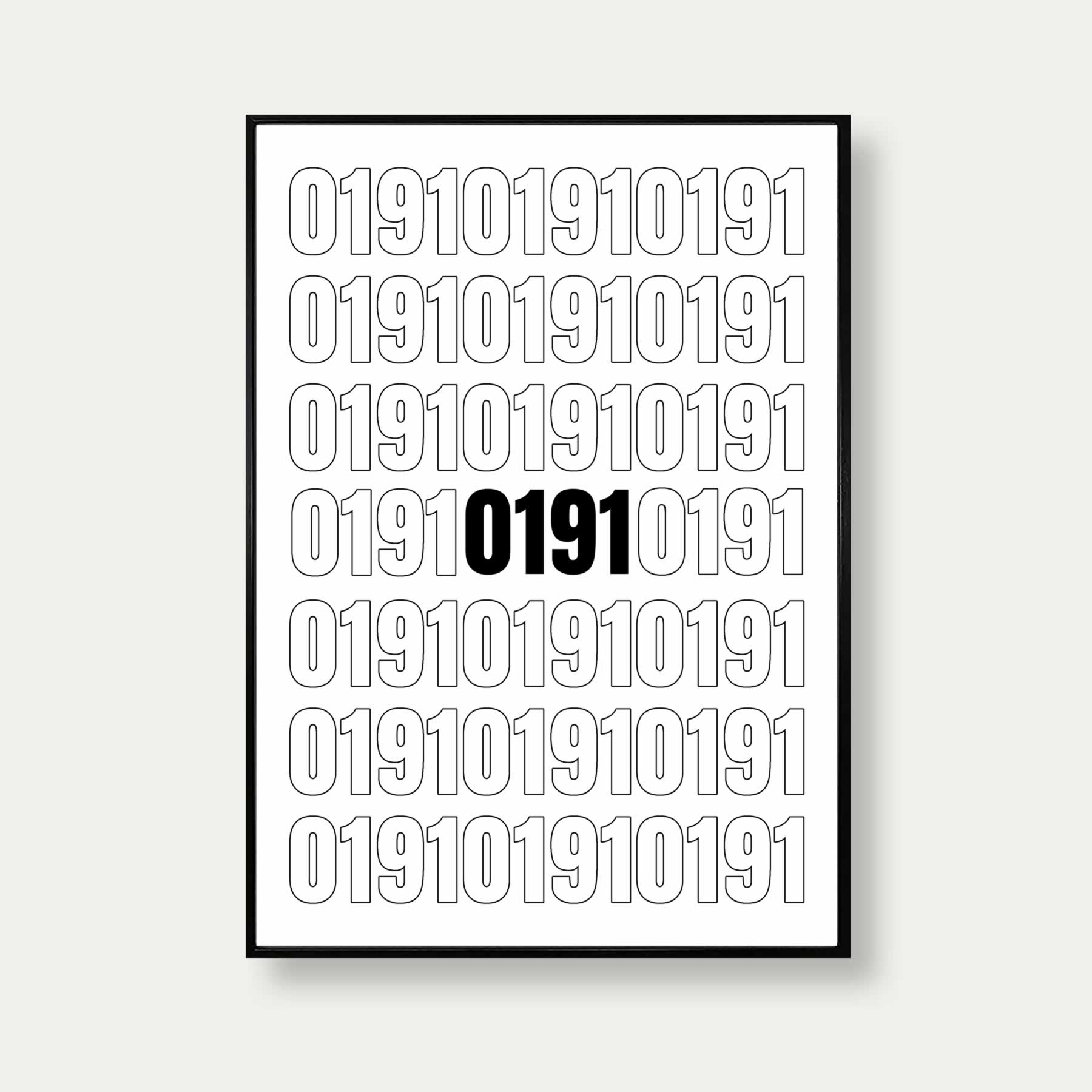0191 Newcastle Repeat Pattern Print