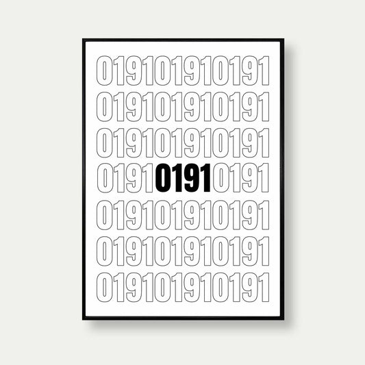 0191 Newcastle Repeat Pattern Print