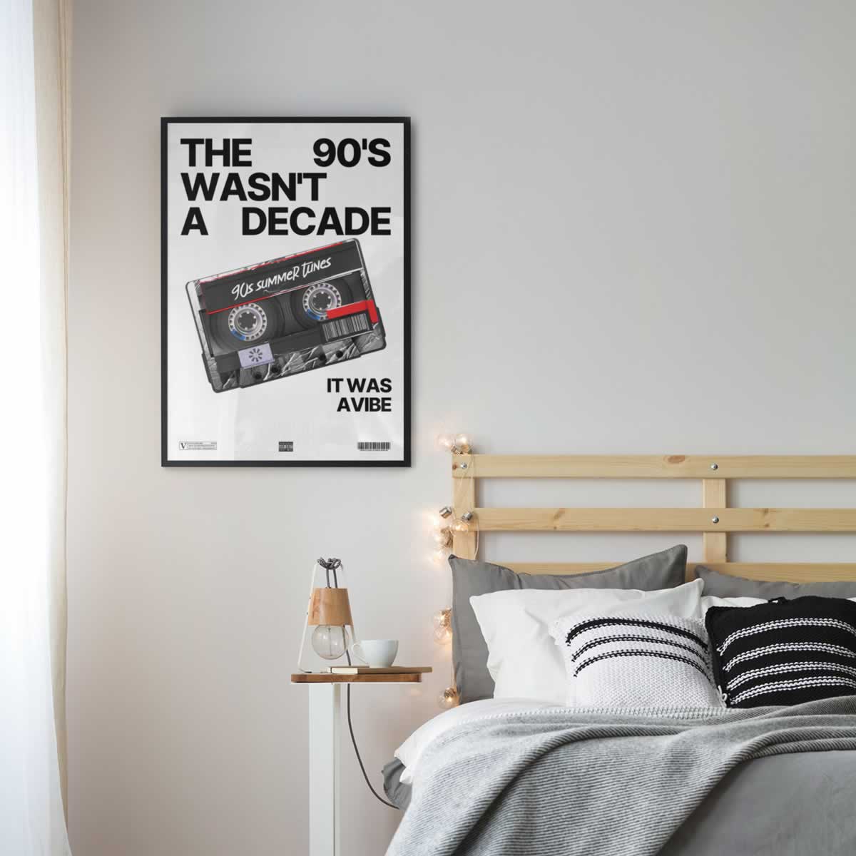 The 90s Wasn’t A Decade It Was A Vibe Music Print In Bedroom