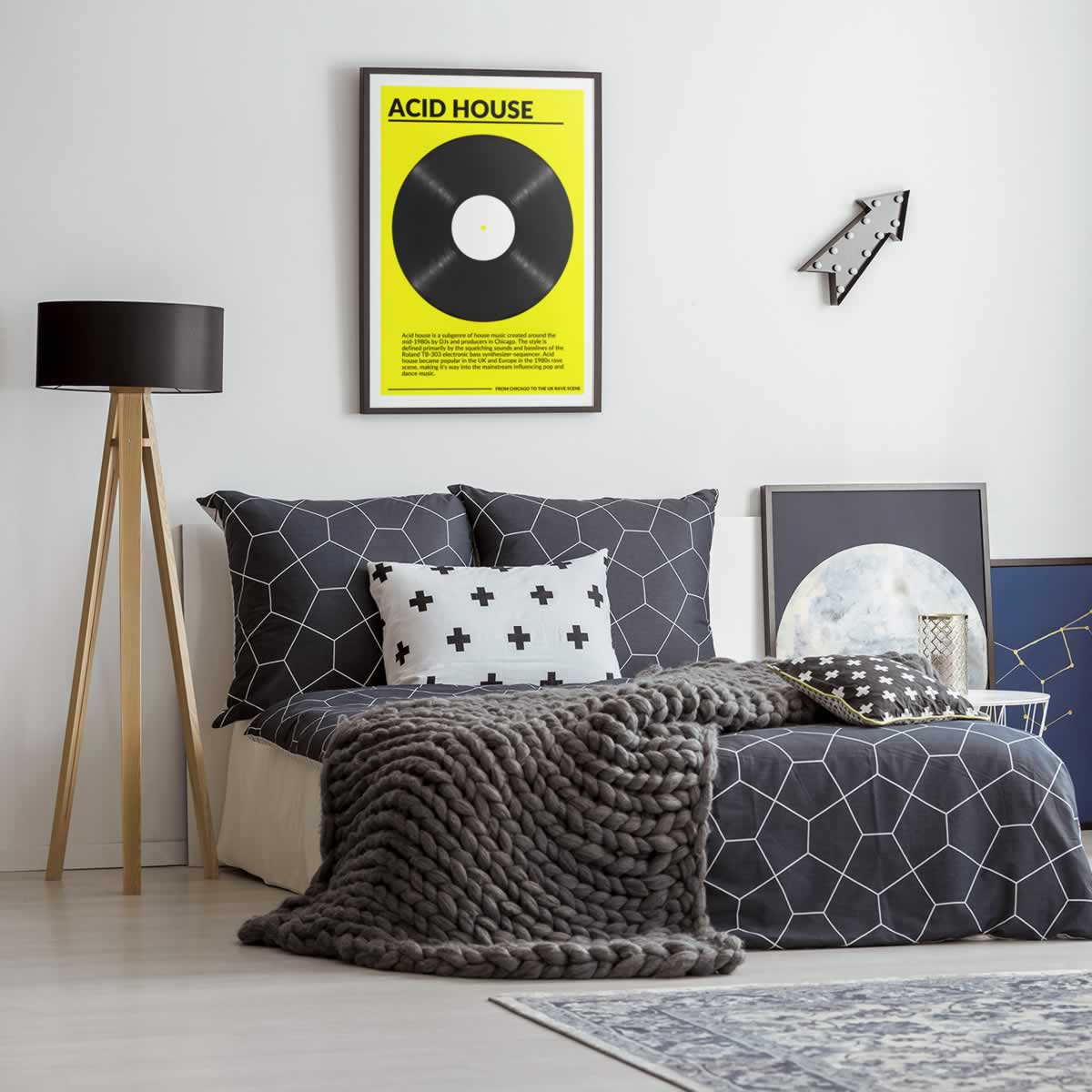 Acid House Vinyl Poster Print For The Wall