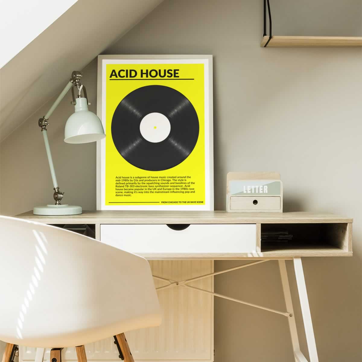 Acid House Vinyl Poster Print For Your Room