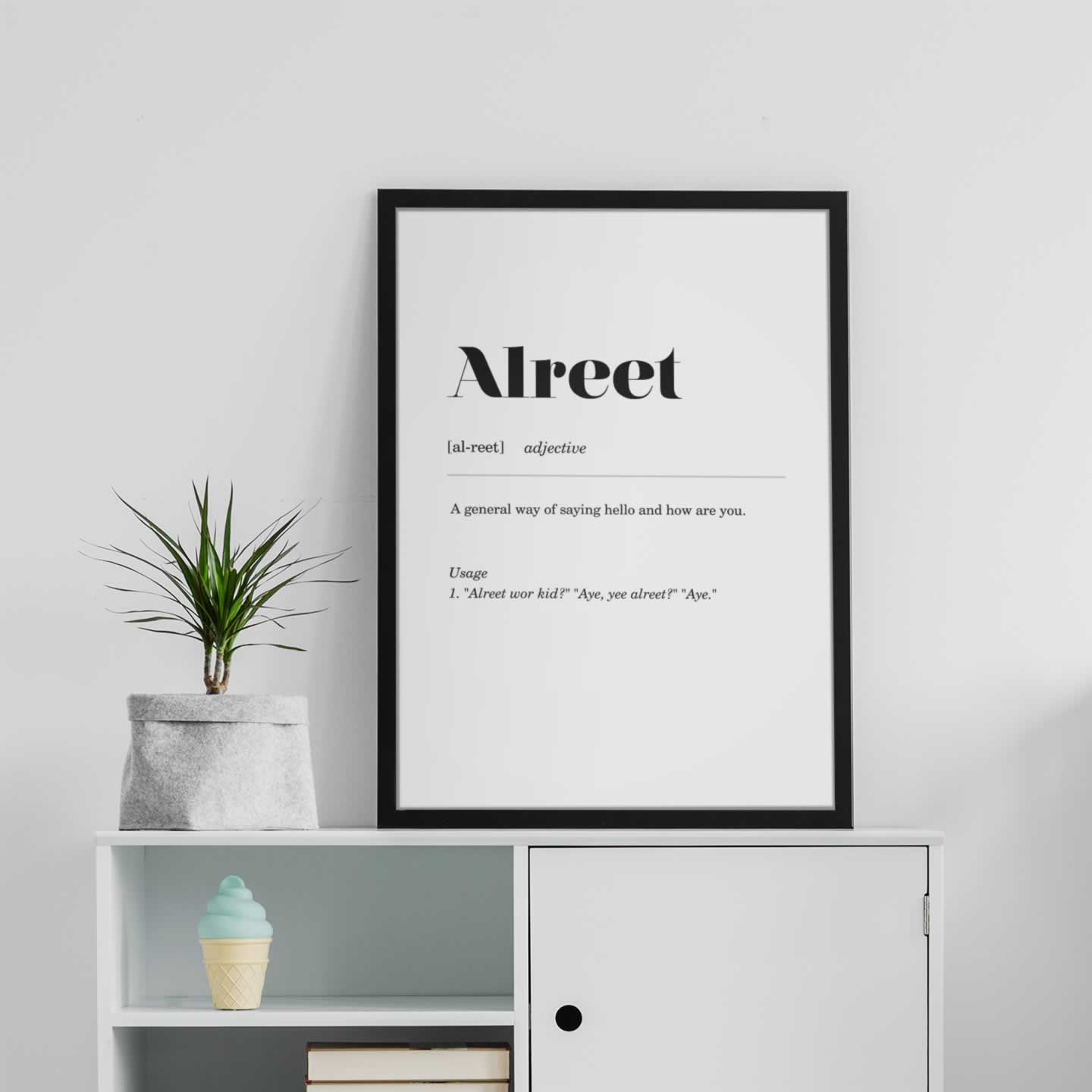 Alreet Geordie Definition Wall Art