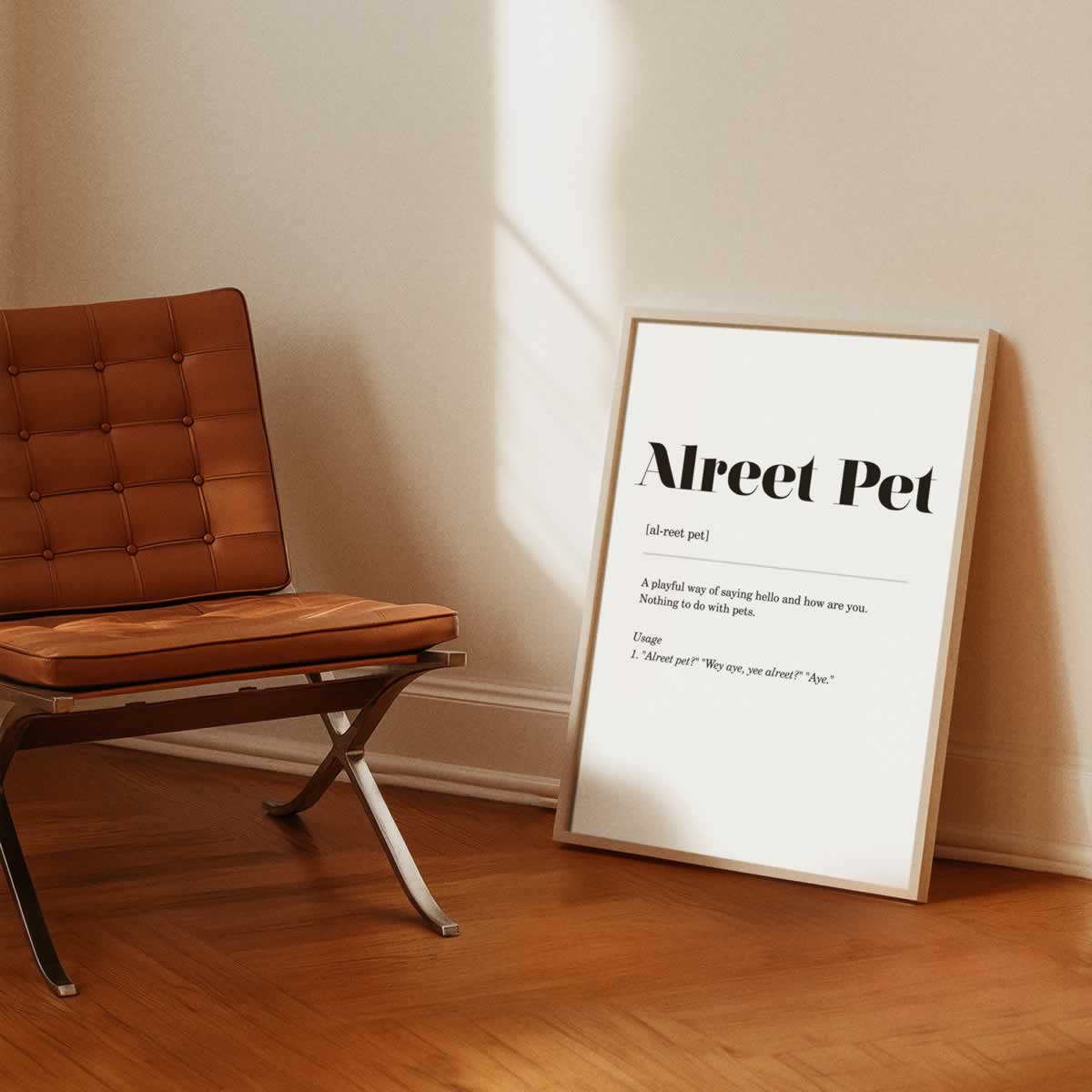 Alreet Pet Geordie Definition Art Print