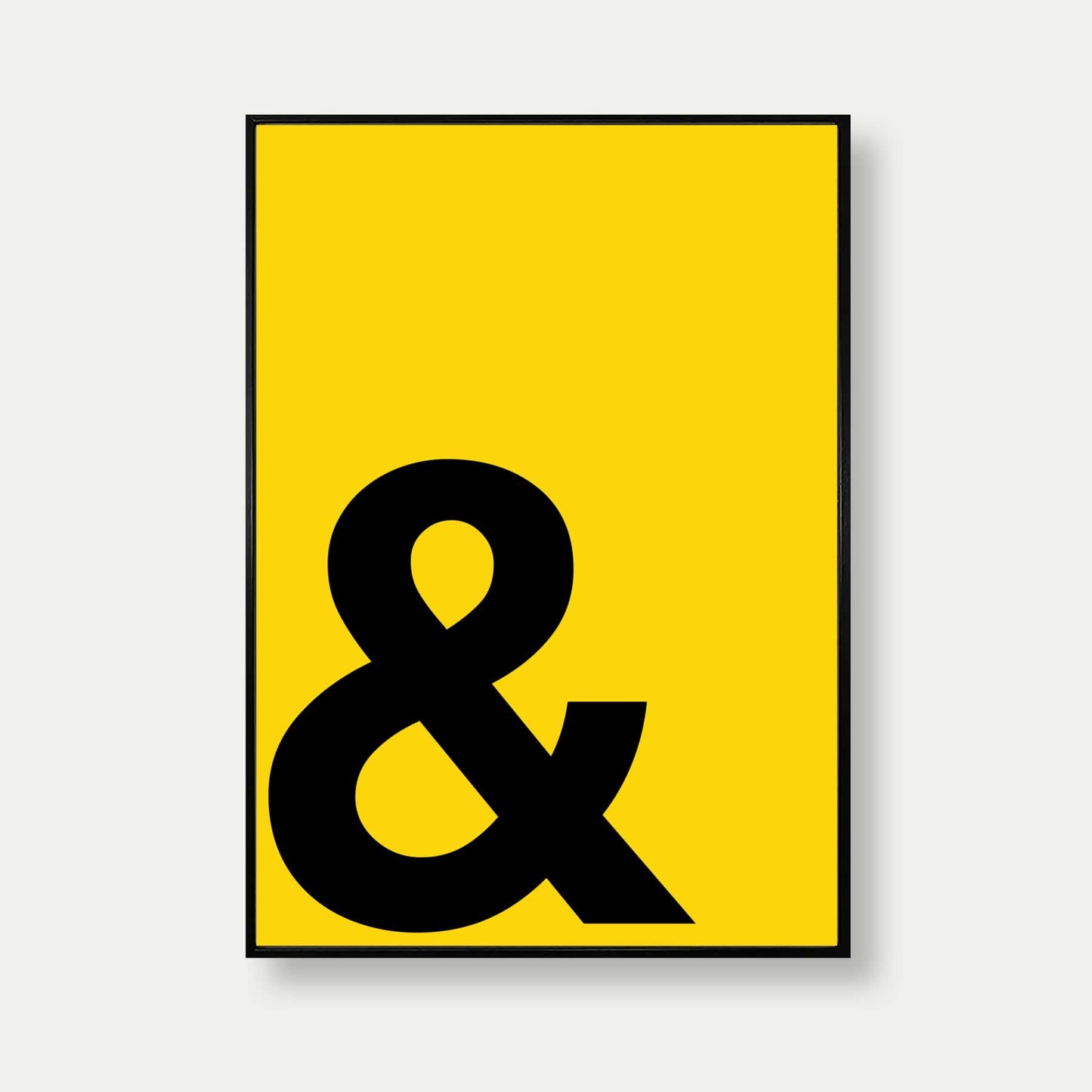 Ampersand Art Print In Yellow