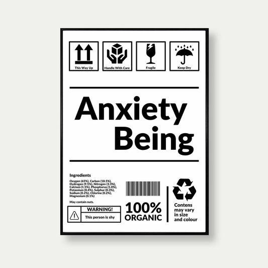 Anxiety Being Art Print