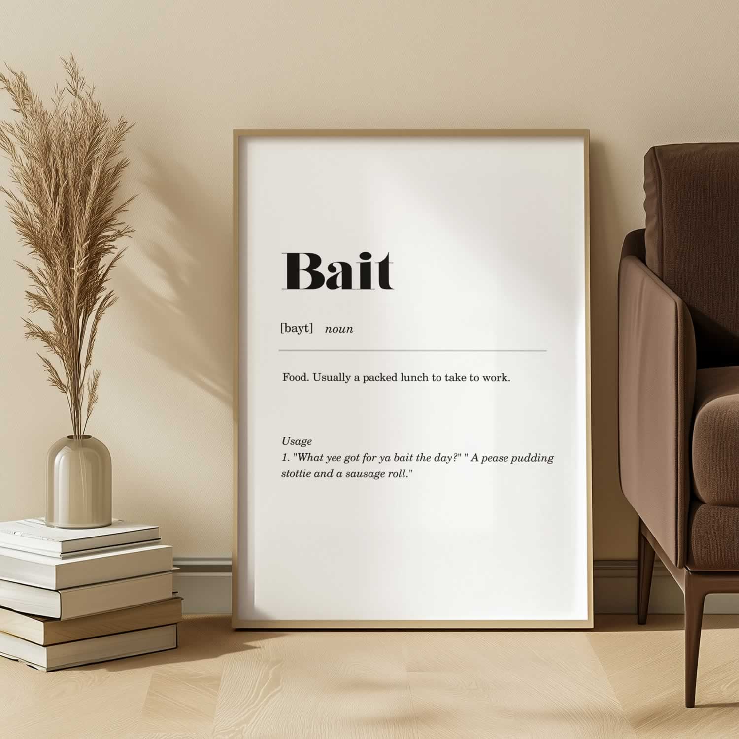 Bait Geordie Slang Print