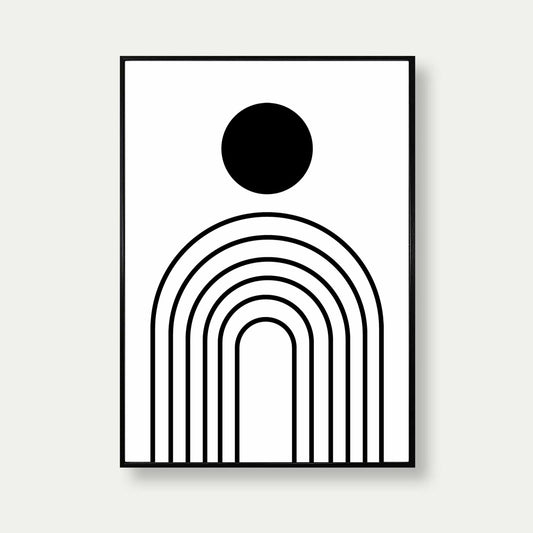Bauhaus Print Circles No.7 Artwork