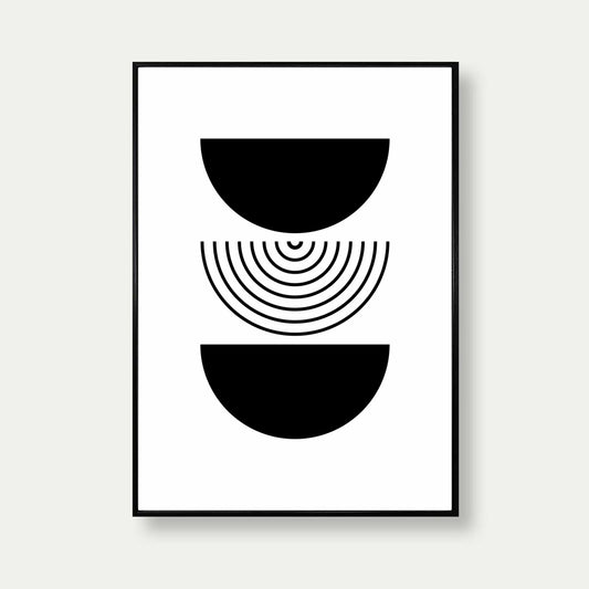 Bauhaus Print Circles No.9 Artwork