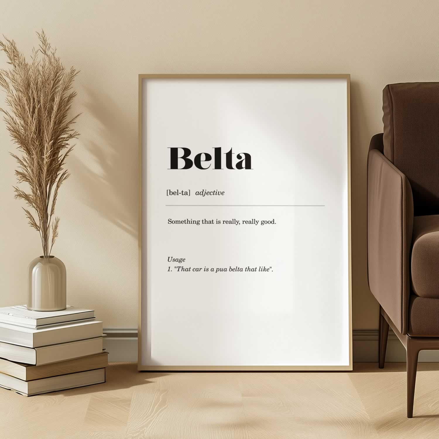 Belta Geordie Definition Print For Living Room