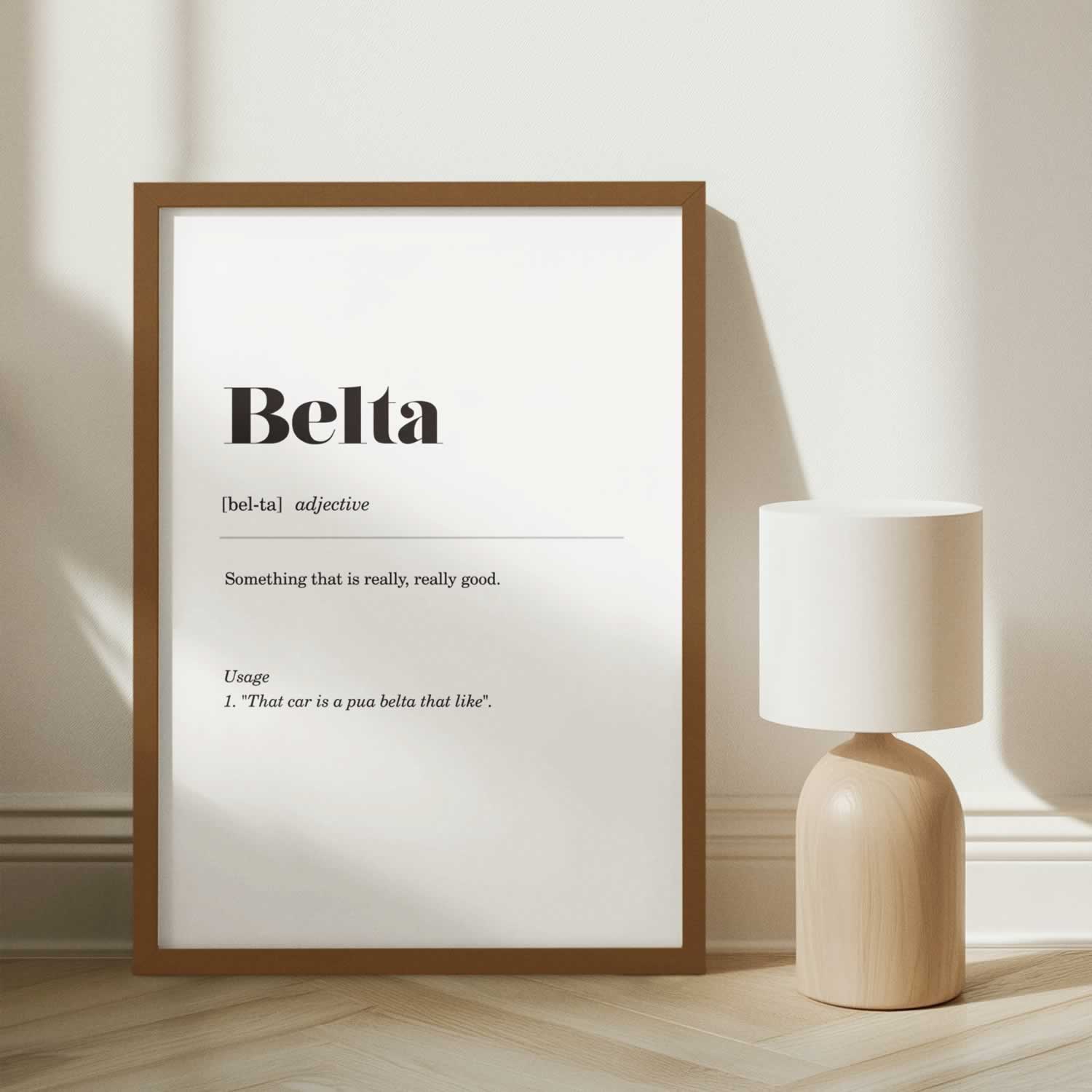 Belta Geordie Definition Artwork